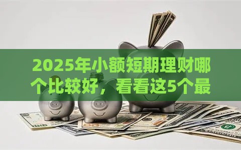 2025年小额短期理财哪个比较好，看看这5个最新60岁借钱的平台100%能借到