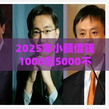 2025年小额借钱1000到5000不查征信，分享五个最新哪些贷款平台是正规的