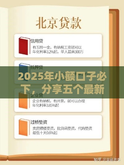 2025年小额口子必下，分享五个最新第三方贷款平台