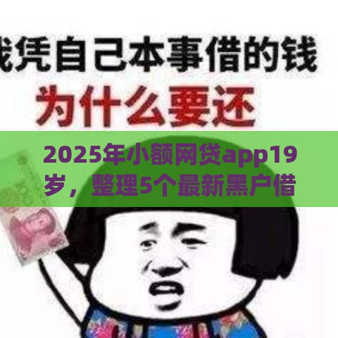 2025年小额网贷app19岁，整理5个最新黑户借款口子