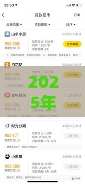 2025年小黑鱼贷款，公布5个最新借款平台贷款不看征信