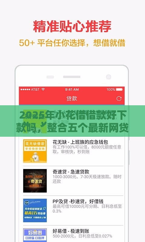 2025年小花借借款好下款吗，整合五个最新网贷比较好的平台