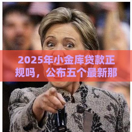 2025年小金库贷款正规吗，公布五个最新那些平台60—65岁可以借钱