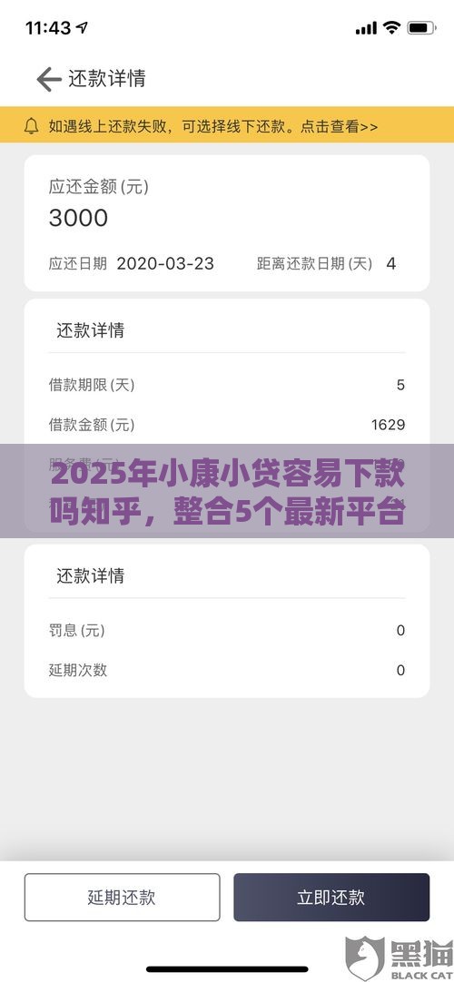 2025年小康小贷容易下款吗知乎，整合5个最新平台贷款额度高