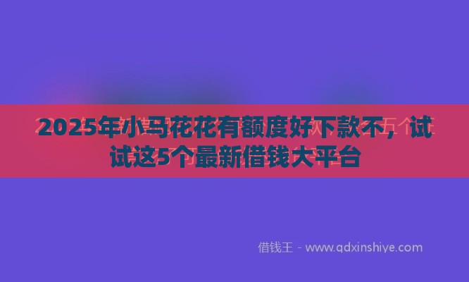 2025年小马花花有额度好下款不,试试这5个最新借钱大平台 2025年小马花花有额度好下款不,试试这5个最新借钱大平台