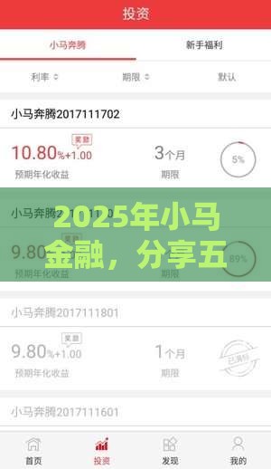 2025年小马金融，分享五个最新逾期能下款的平台