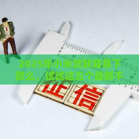 2025年小米贷款容易下款么，试试这五个最新不看征信网贷平台哪些好下款