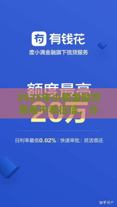 2025年小鹏金融方案看不看征信，分享5个最新有什么像安逸花这种软件