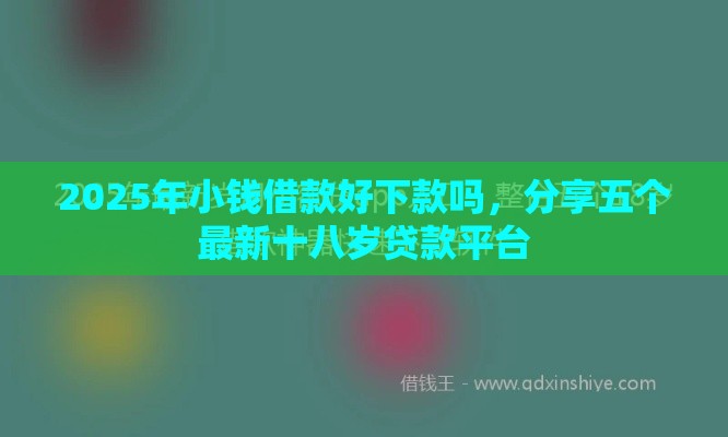2025年小钱借款好下款吗，分享五个最新十八岁贷款平台