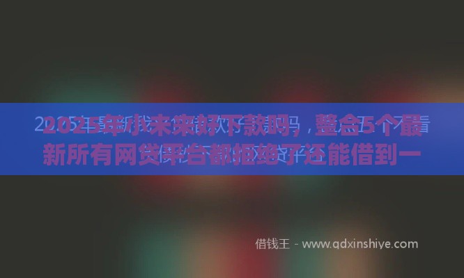 2025年小未来好下款吗，整合5个最新所有网贷平台都拒绝了还能借到一万的软件