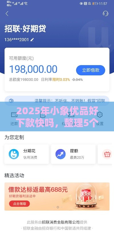 2025年小象优品好下款快吗，整理5个最新好点的网贷平台