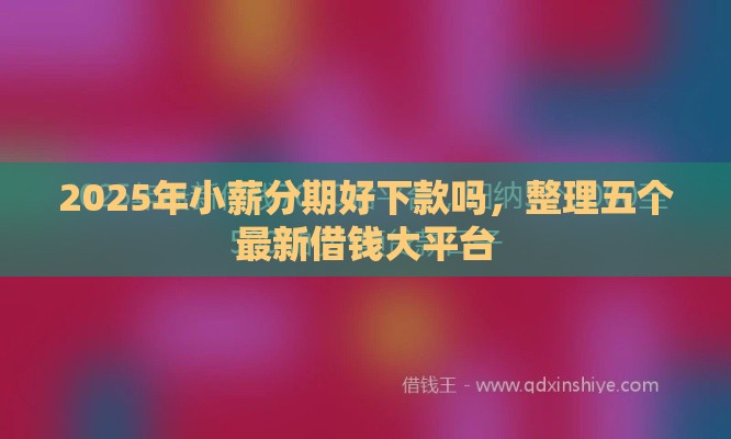 2025年小薪分期好下款吗，整理五个最新借钱大平台