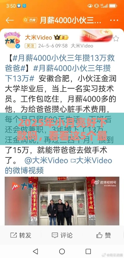 2025年小月亮好下款吗，看看这5个最新1500必下口子