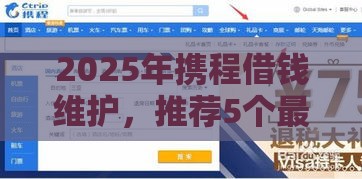 2025年携程借钱维护，推荐5个最新网贷平台排名不分先后前十
