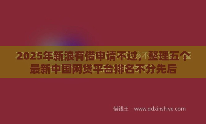 2025年新浪有借申请不过，整理五个最新中国网贷平台排名不分先后