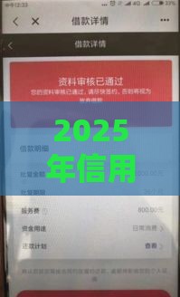 2025年信用贷哪种额度高好下款，分享5个最新双黑户必下款的口子2025