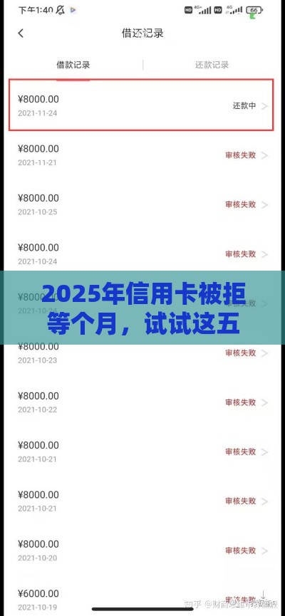 2025年信用卡被拒等个月，试试这五个最新网贷综合评分不足平台能借2000块急用