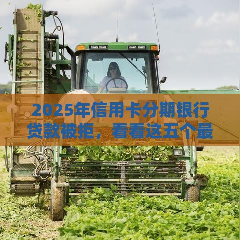 2025年信用卡分期银行贷款被拒，看看这五个最新低息借款平台