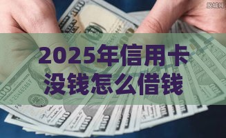2025年信用卡没钱怎么借钱呢，整合5个最新不看征信和负债的贷款平台