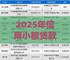 2025年信用小额贷款哪个好下款，看看这五个最新p2p网贷平台