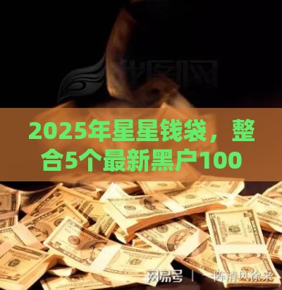 2025年星星钱袋，整合5个最新黑户100%秒下款的平台
