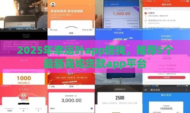 2025年幸运叶app借钱，推荐5个最新高炮贷款app平台
