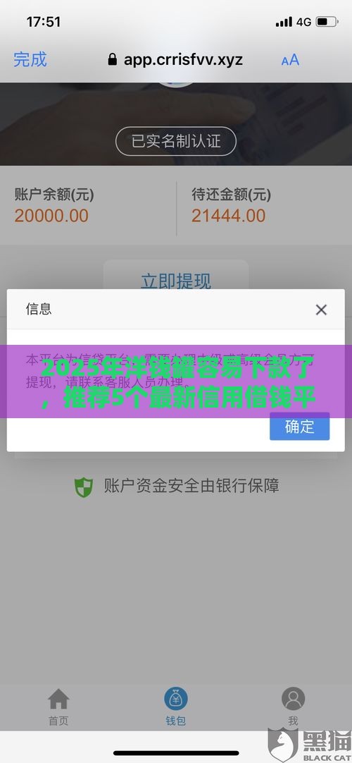 2025年洋钱罐容易下款了，推荐5个最新信用借钱平台