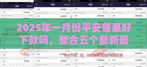 2025年一月份平安普惠好下款吗，整合五个最新最容易下款的贷款平台不看征信