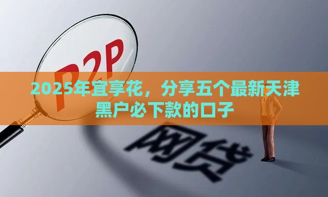 2025年宜享花，分享五个最新天津黑户必下款的口子