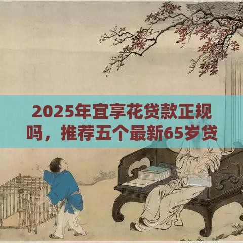 2025年宜享花贷款正规吗，推荐五个最新65岁贷款平台