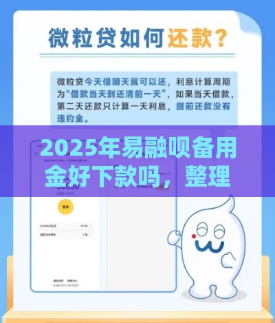 2025年易融呗备用金好下款吗，整理五个最新十大网贷平台