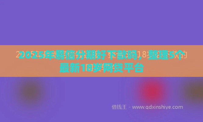 2025年易信分期好下款吗，整理5个最新18岁网贷平台