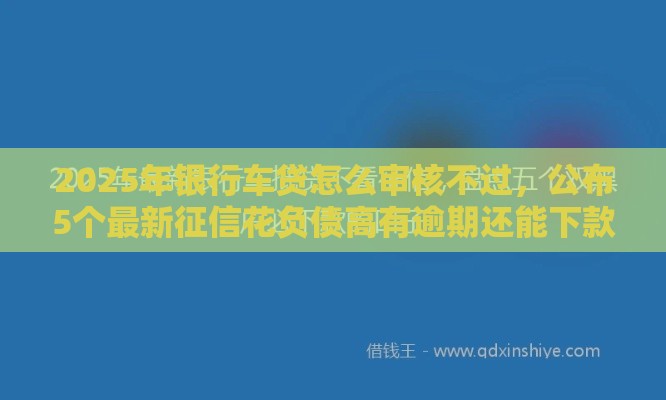 2025年银行车贷怎么审核不过，公布5个最新征信花负债高有逾期还能下款的口子