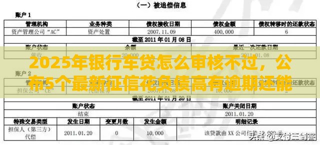 2025年银行车贷怎么审核不过，公布5个最新征信花负债高有逾期还能下款的口子