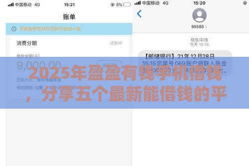 2025年盈盈有钱手机借钱，分享五个最新能借钱的平台