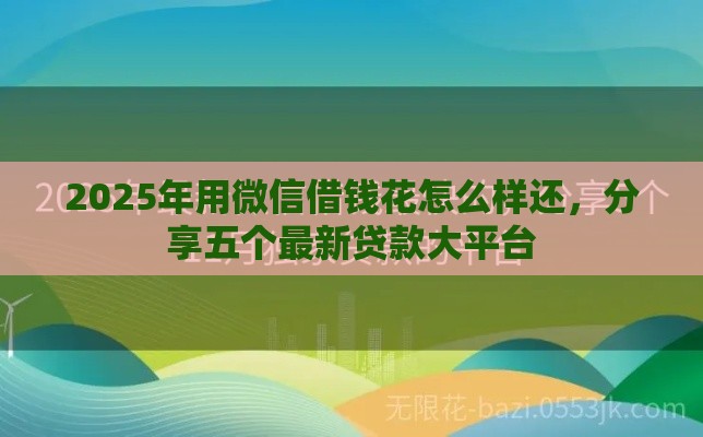 2025年用微信借钱花怎么样还，分享五个最新贷款大平台