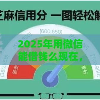 2025年用微信能借钱么现在，分享5个最新借款平台借钱不看征信