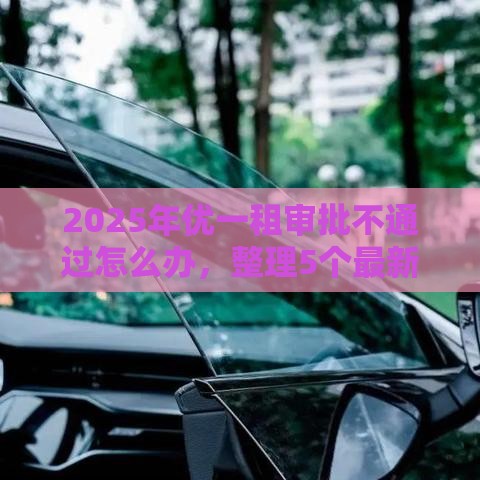 2025年优一租审批不通过怎么办，整理5个最新能下款的贷款平台