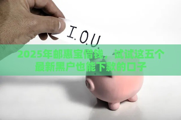 2025年邮惠宝借钱，试试这五个最新黑户也能下款的口子