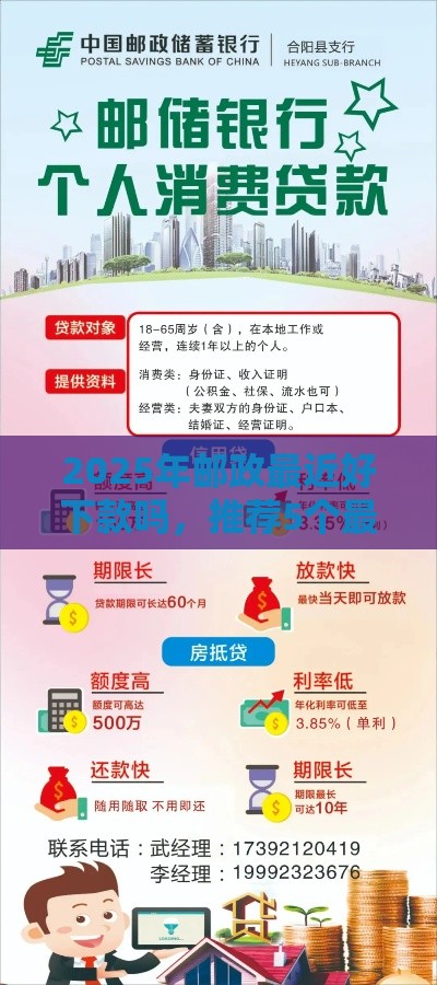 2025年邮政最近好下款吗，推荐5个最新安全小额贷款平台