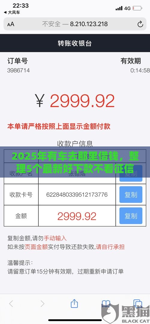 2025年有车去那里借钱，整理5个最新好下款不看征信的网贷平台
