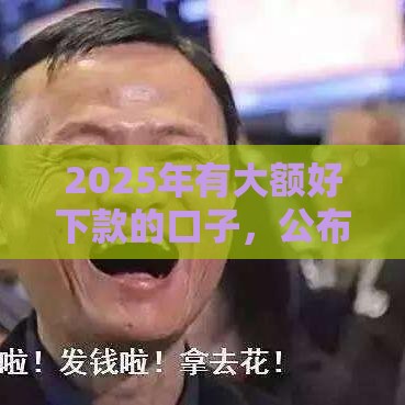 2025年有大额好下款的口子,公布5个最新马云贷款平台 2025年有大额好下款的口子,公布5个最新马云贷款平台
