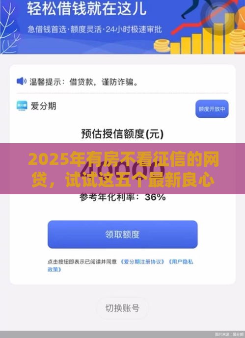 2025年有房不看征信的网贷，试试这五个最新良心网贷平台哪些好