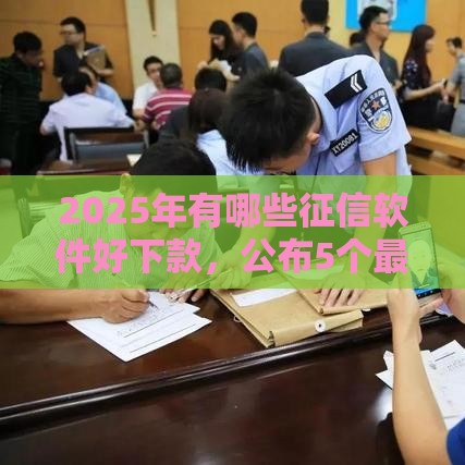 2025年有哪些征信软件好下款，公布5个最新网贷容易下款的平台