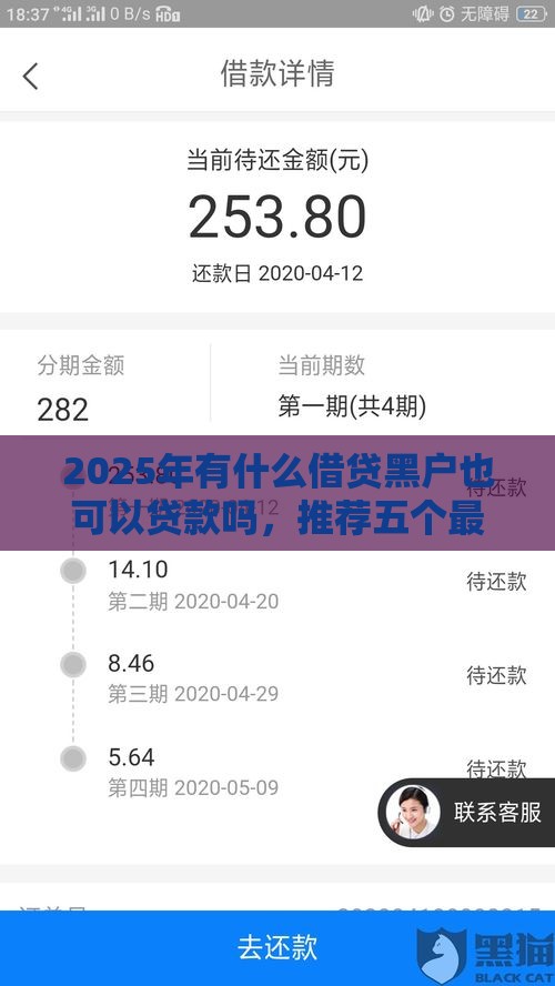 2025年有什么借贷黑户也可以贷款吗，推荐五个最新不看征信的借款平台百分百通过