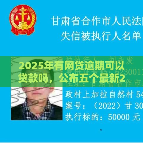 2025年有网贷逾期可以贷款吗，公布五个最新2025比较好下款的借款平台