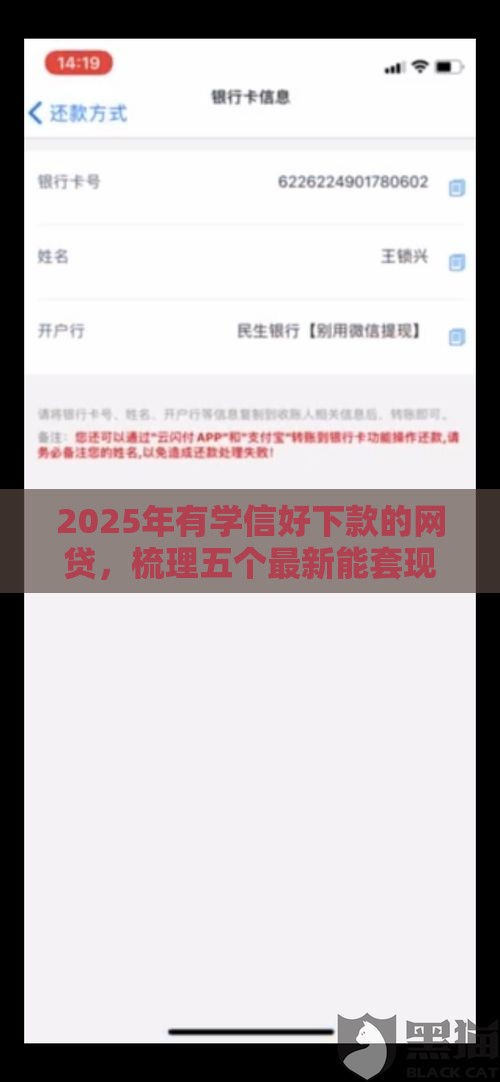 2025年有学信好下款的网贷，梳理五个最新能套现的商城口子
