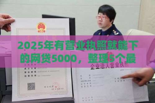 2025年有营业执照就能下的网贷5000，整理5个最新哪些贷款平台上征信