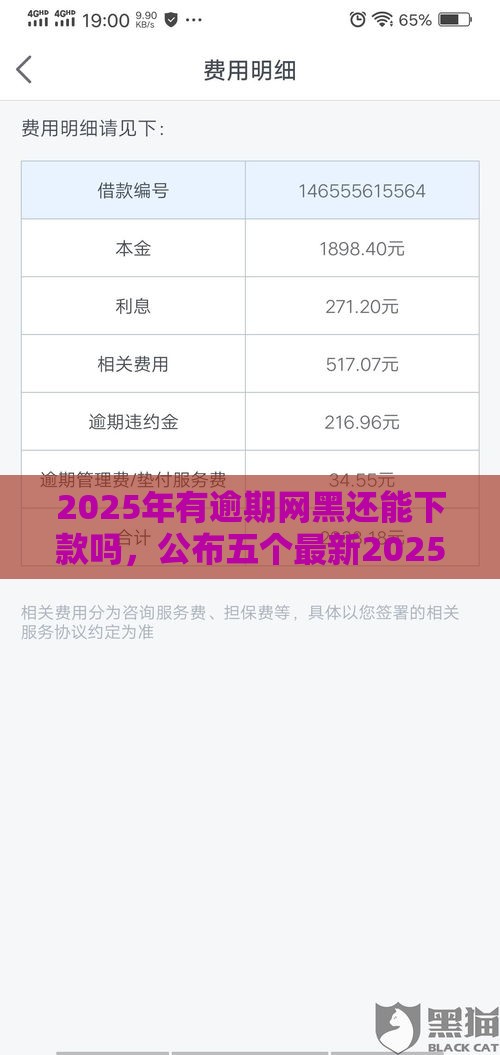 2025年有逾期网黑还能下款吗，公布五个最新2025被风控了还能下款的平台