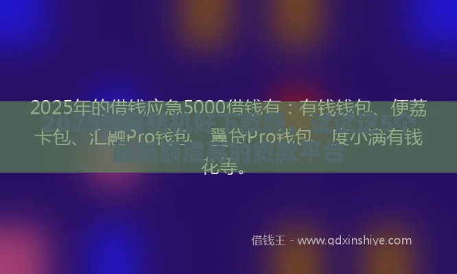 2025年有转机好下款吗，试试这5个最新额度高的贷款平台
